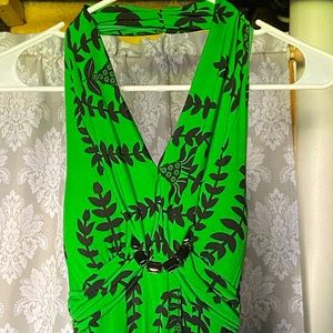 My Michelle Green Halter Dress